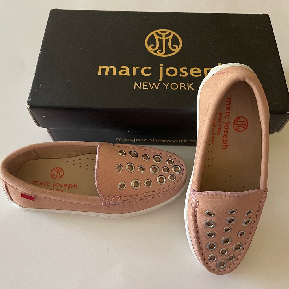 MARC JOSEPH Blush  Leather Mott Street Loafers Size 10.5    NIB